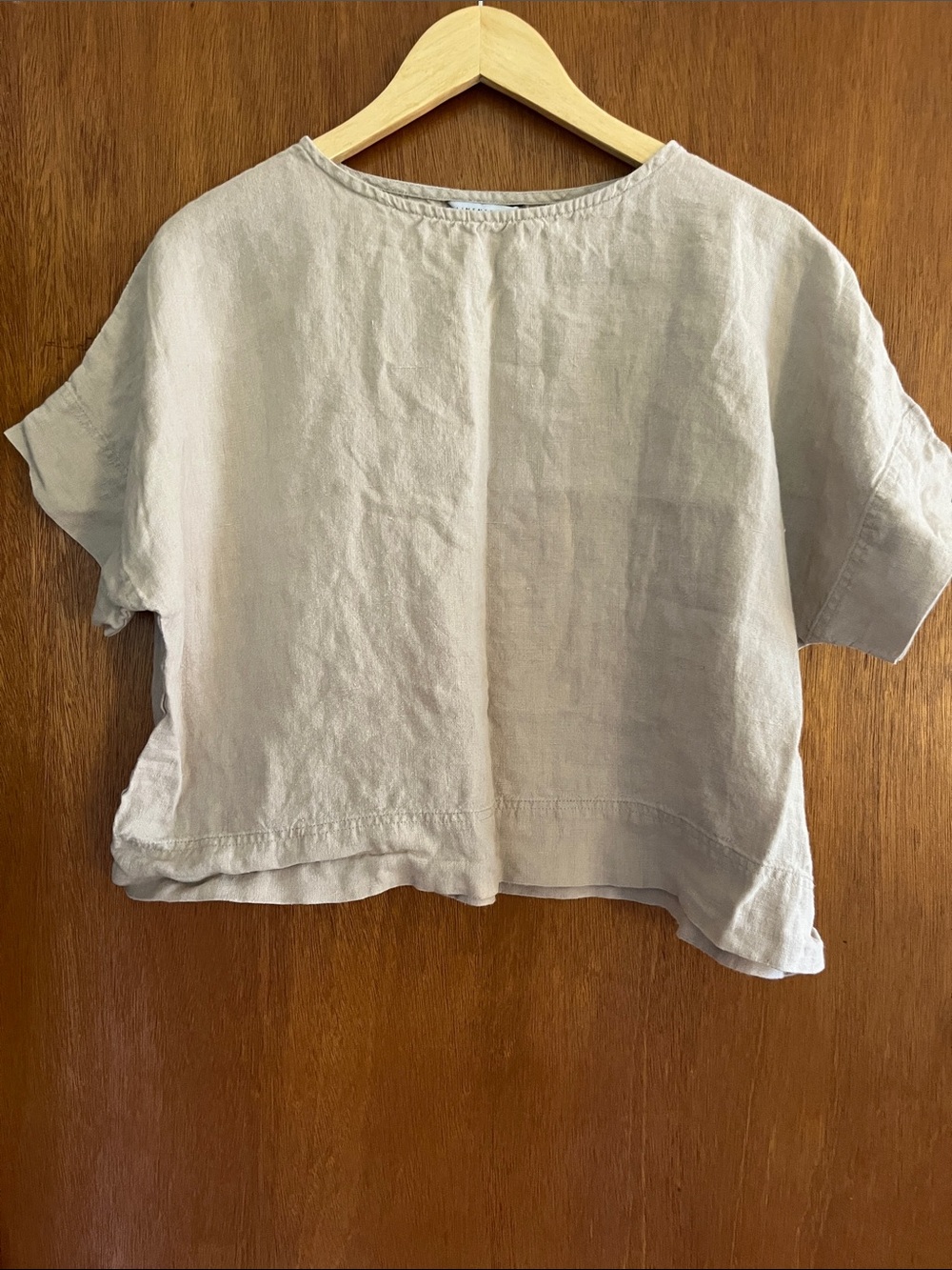 Linenfox S-M Mona Top in Khaki